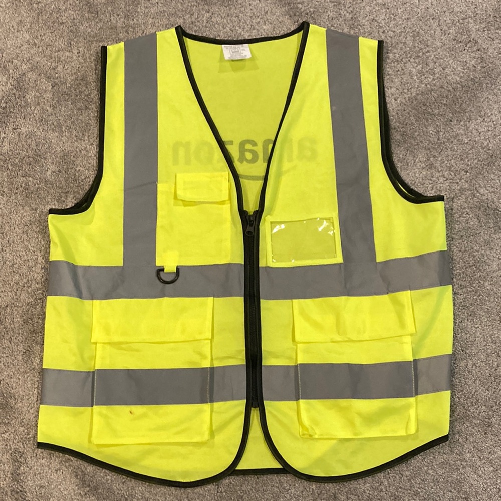 Amazon Employee Warehouse Safety Vest Delivery Driver Reflective Size XXL
